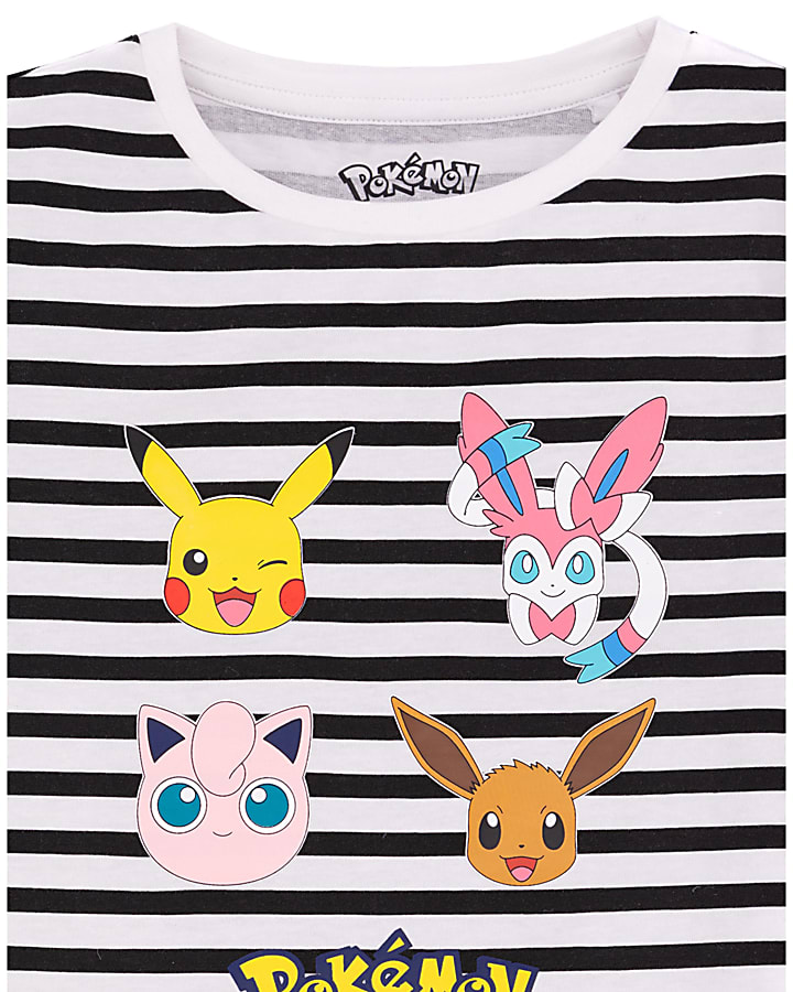 Navy Pokemon Stripe T-Shirt