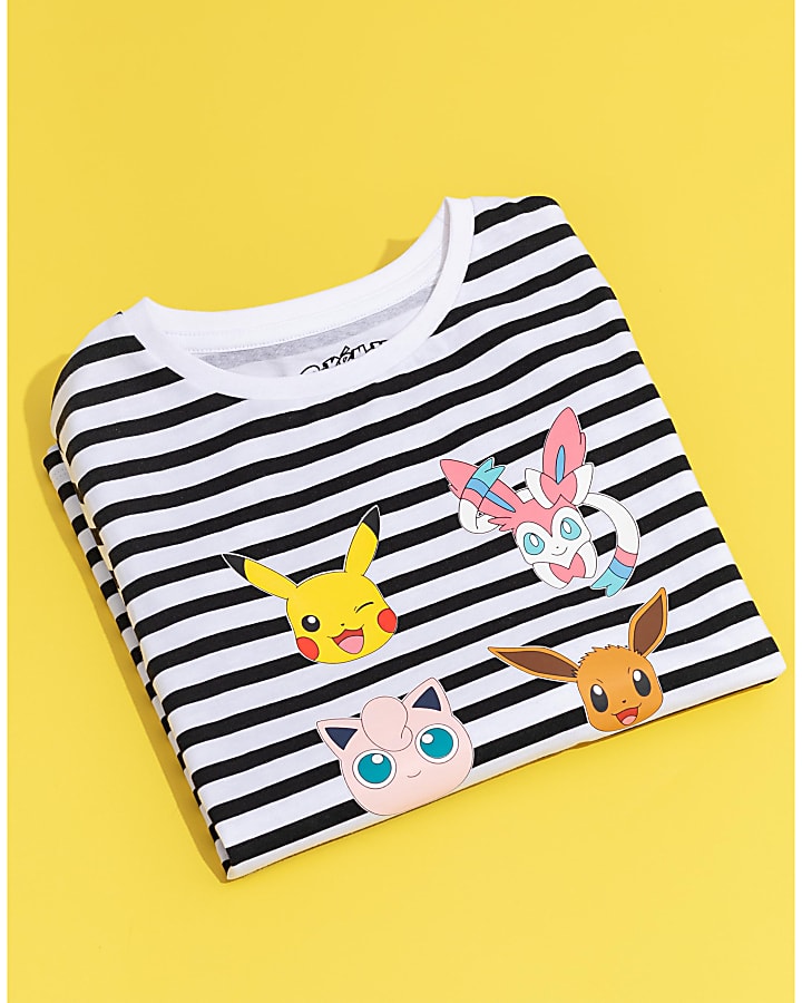 Navy Pokemon Stripe T-Shirt