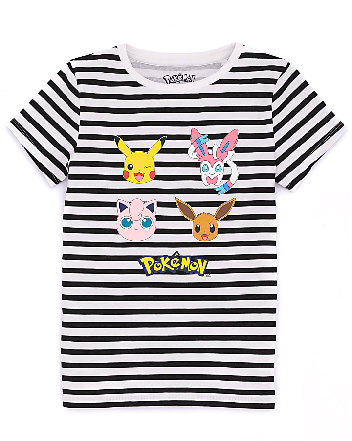 Navy Pokemon Stripe T-Shirt