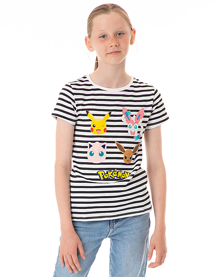 Navy Pokemon Stripe T-Shirt