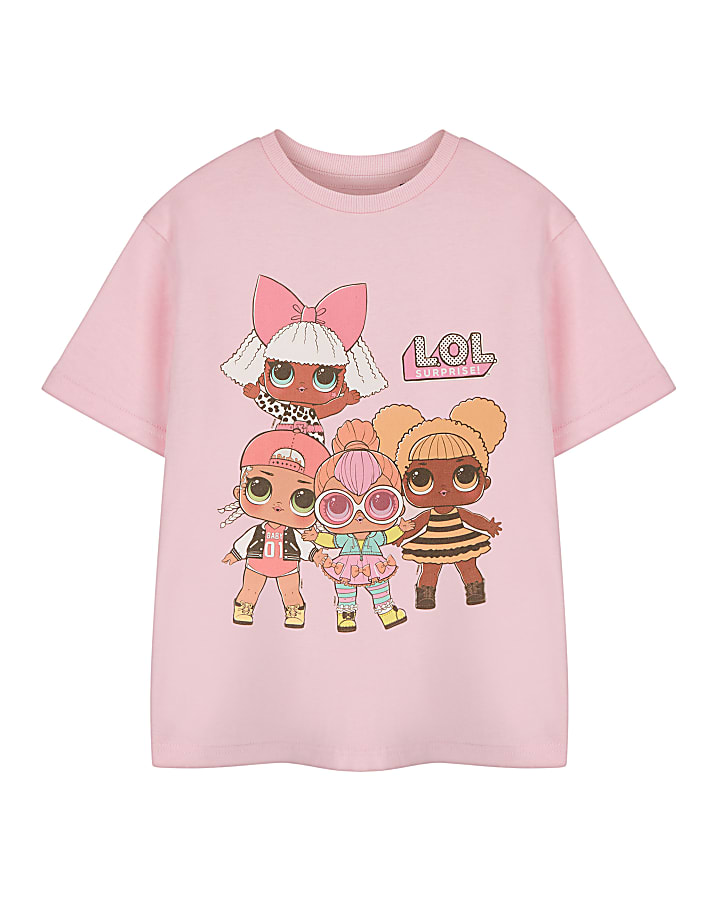 Pink LOL Dolls T Shirt River Island