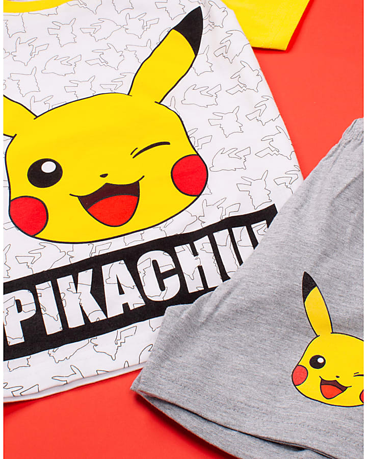 White Pokemon Pyjama Shorts Set