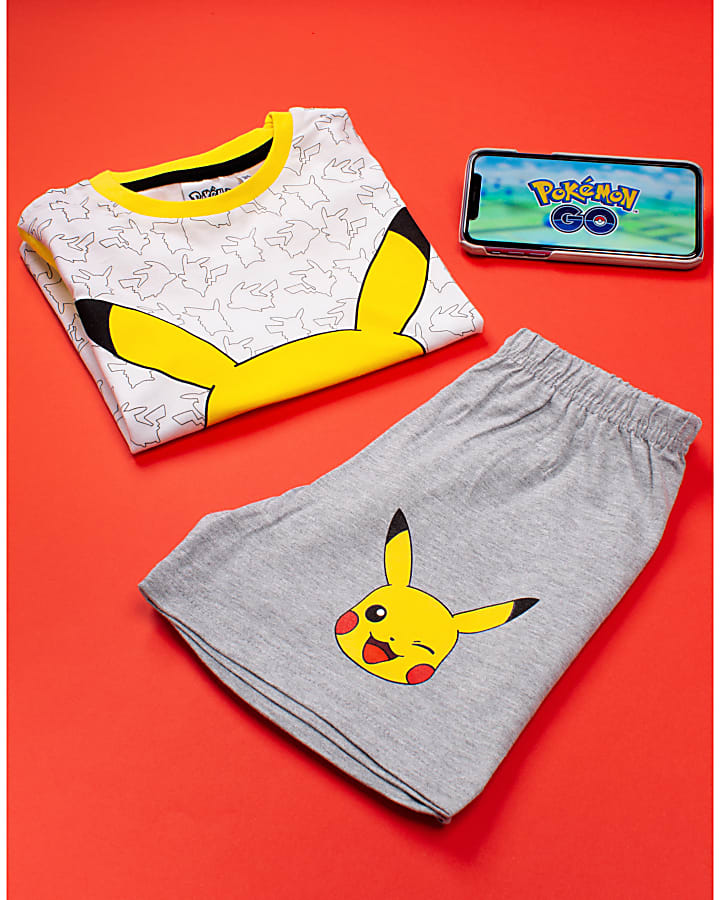 White Pokemon Pyjama Shorts Set