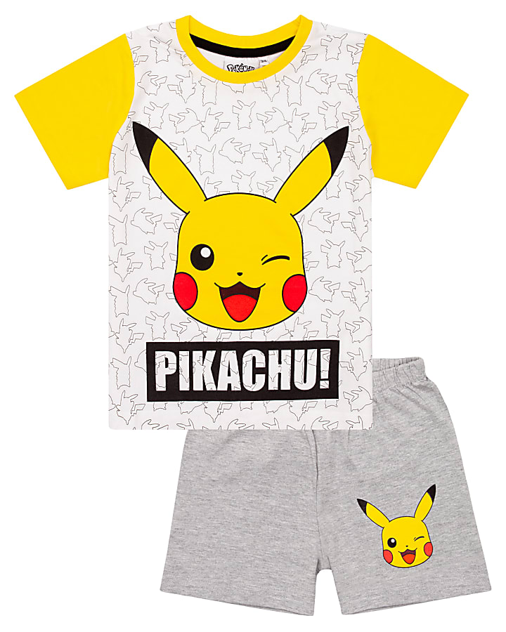 White Pokemon Pyjama Shorts Set