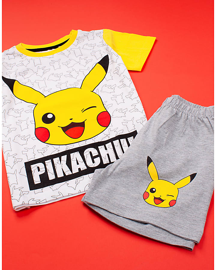 White Pokemon Pyjama Shorts Set