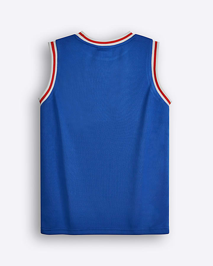 Blue Sonic Basketball Shirt Set