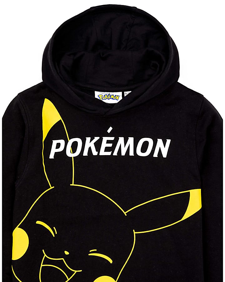 Black VU Pokemon Pikachu Hoodie