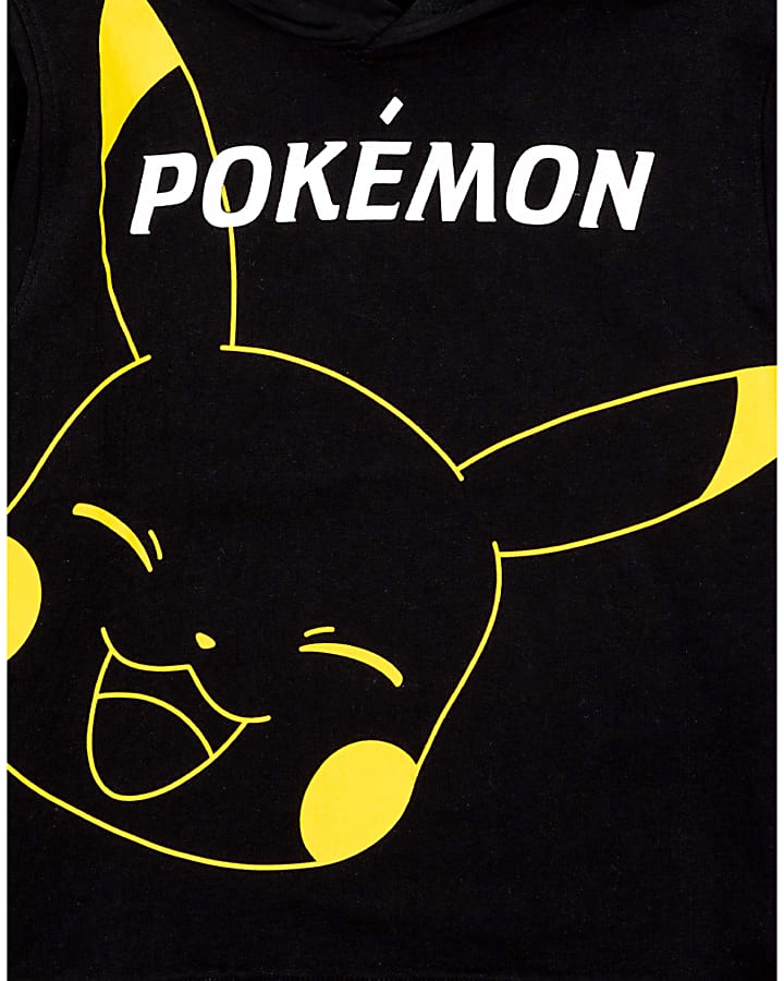 Black VU Pokemon Pikachu Hoodie