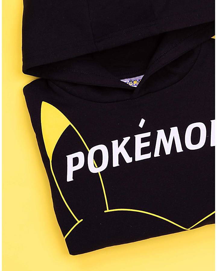 Black VU Pokemon Pikachu Hoodie