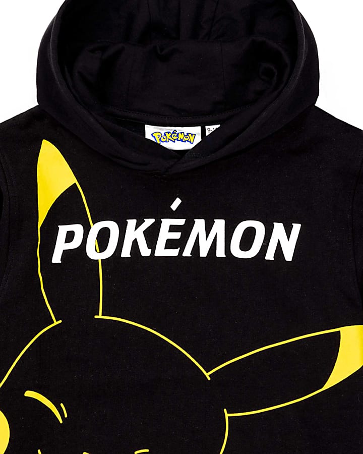 Black VU Pokemon Pikachu Hoodie