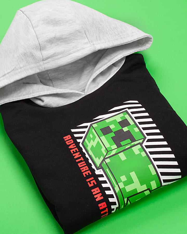 Black Minecraft Creeper Hoodie