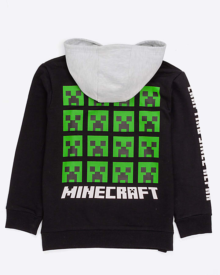 Black Minecraft Creeper Hoodie