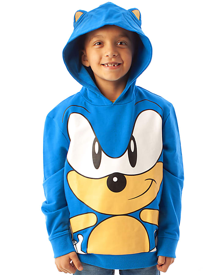 Blue Sonic 3D Ears Hoodie