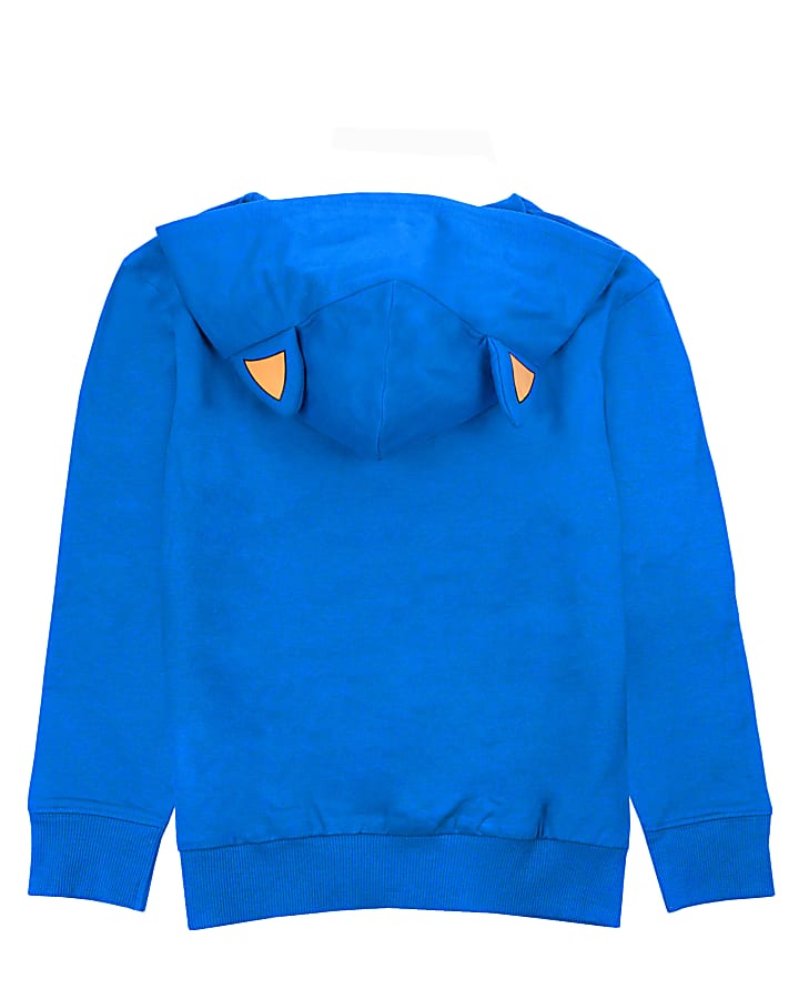 Blue Sonic 3D Ears Hoodie