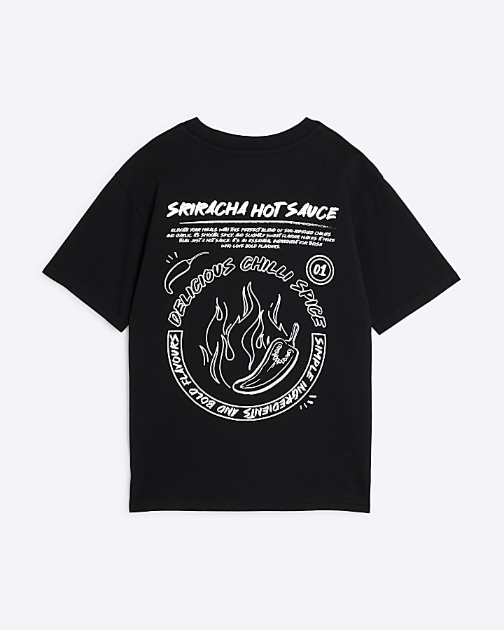Boys Black Chilli Graphic T-shirt
