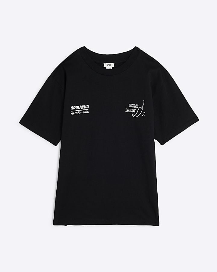 Boys Black Chilli Graphic T-shirt