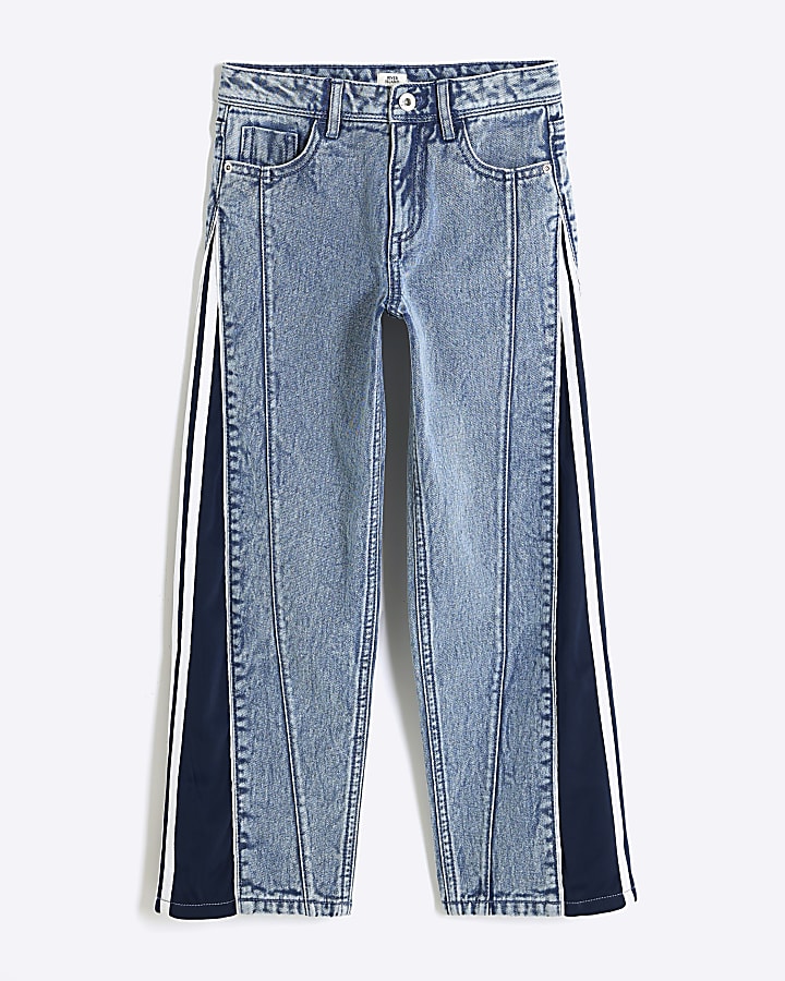 Girls Blue Denim Hybrid Straight Jeans