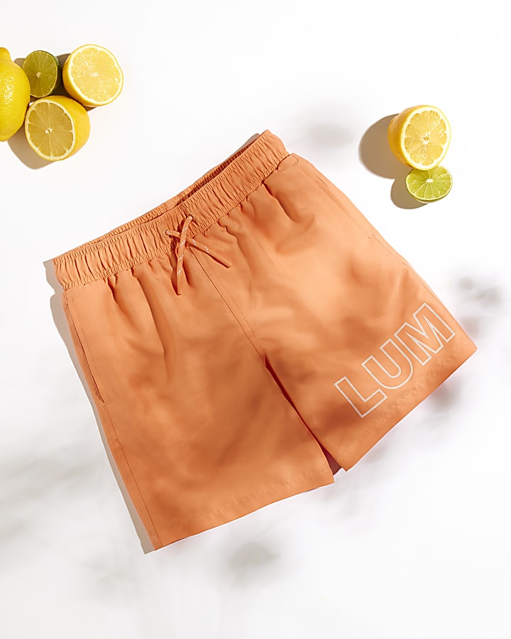 River island orange shorts online