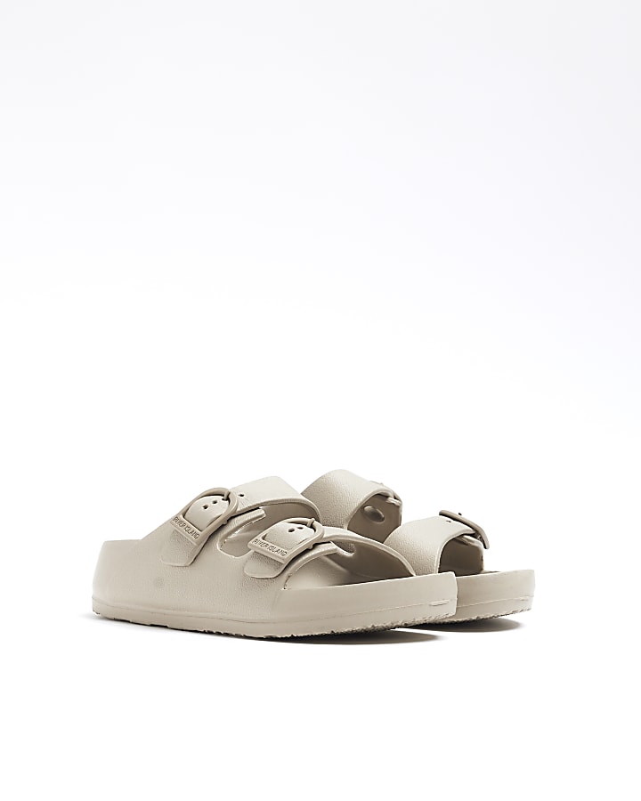 Boys Stone Double Strap Sandals