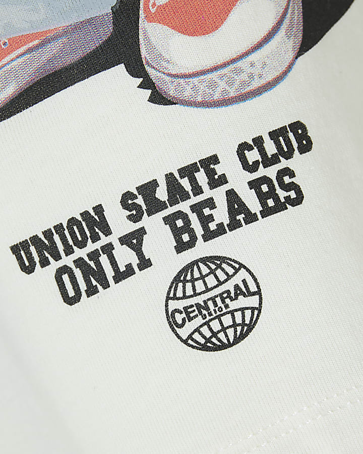 Mini Boys Ecru 1989 Bear T-Shirt