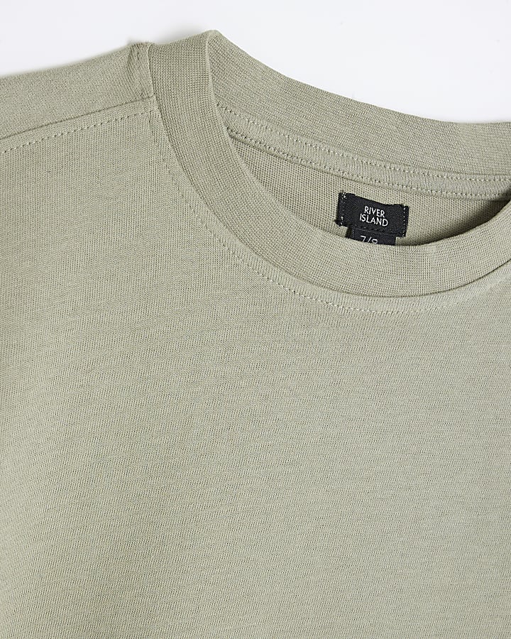 Boys Khaki RI Studio Oversized T-Shirt