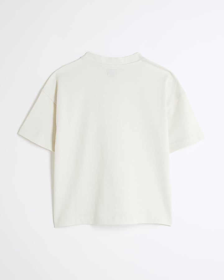 Boys White RI Studio Oversized T-Shirt