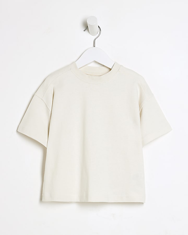 Mini Boys White RI Studio Oversized T-Shirt