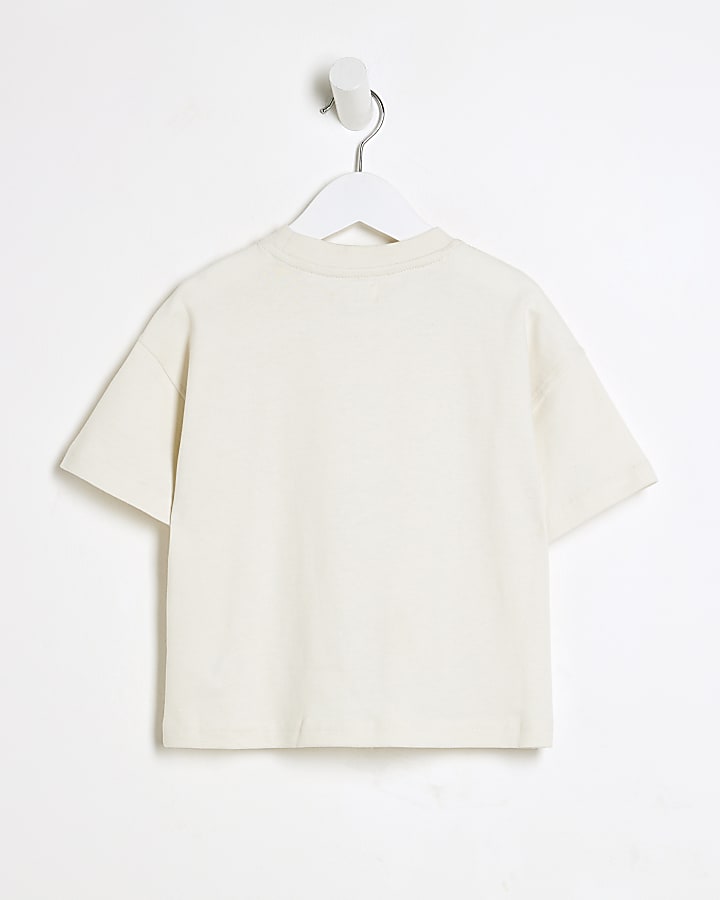 Mini Boys White RI Studio Oversized T-Shirt