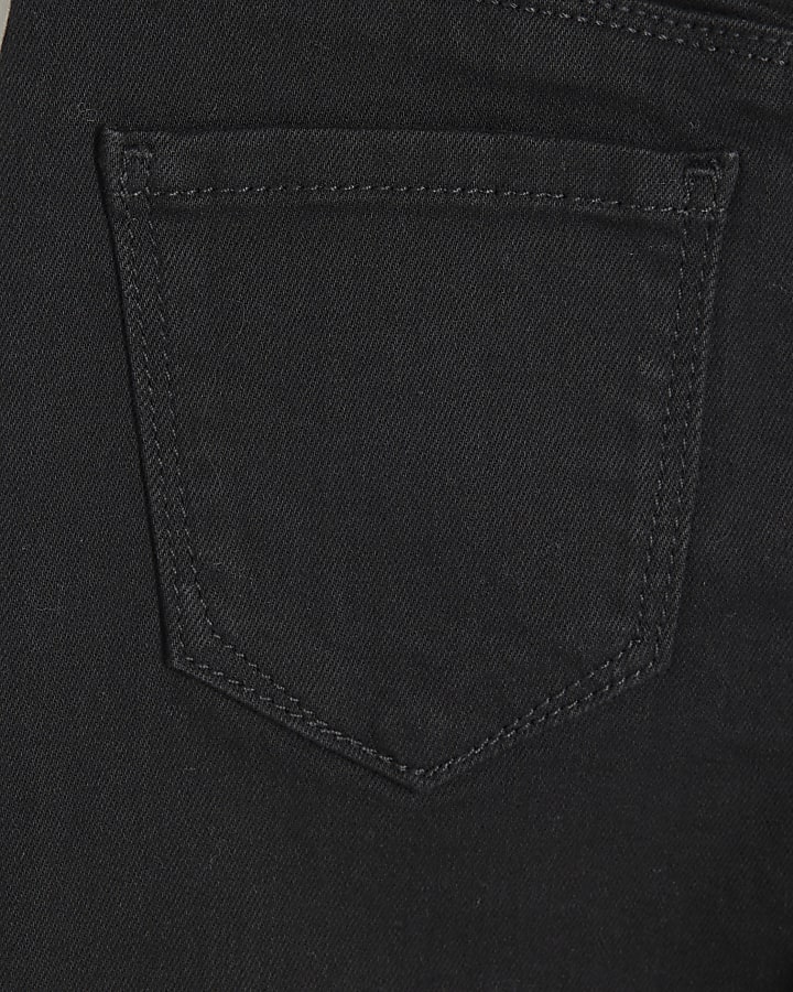 Girls Black High Rise Skinny Jeans