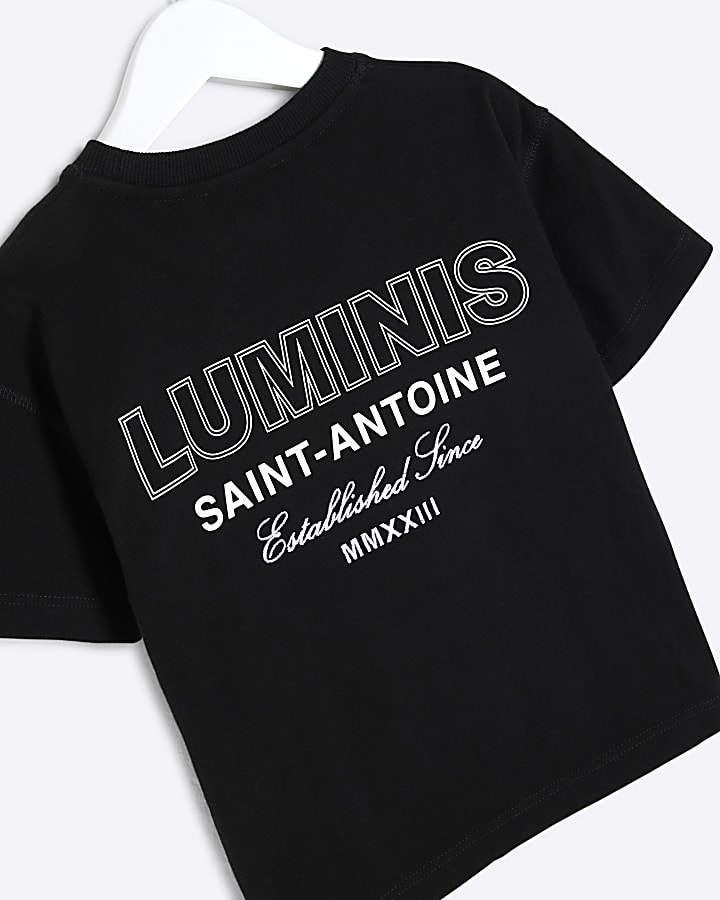 Mini Boys Black Luminis T-Shirt