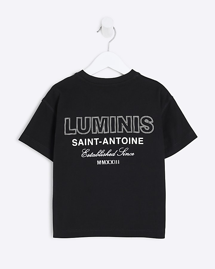 Mini Boys Black Luminis T-Shirt