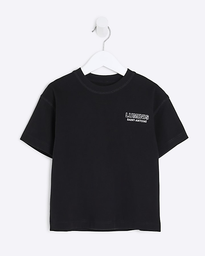 Mini Boys Black Luminis T-Shirt