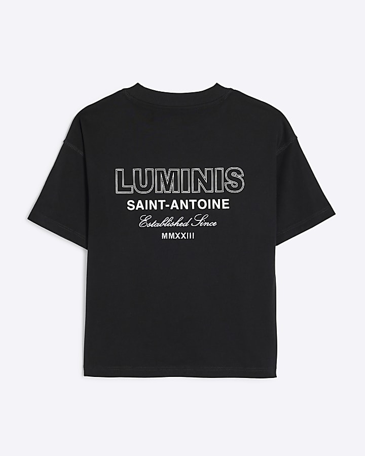 Boys Black Luminis T-Shirt