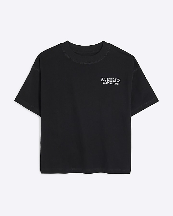 Boys Black Luminis T-Shirt