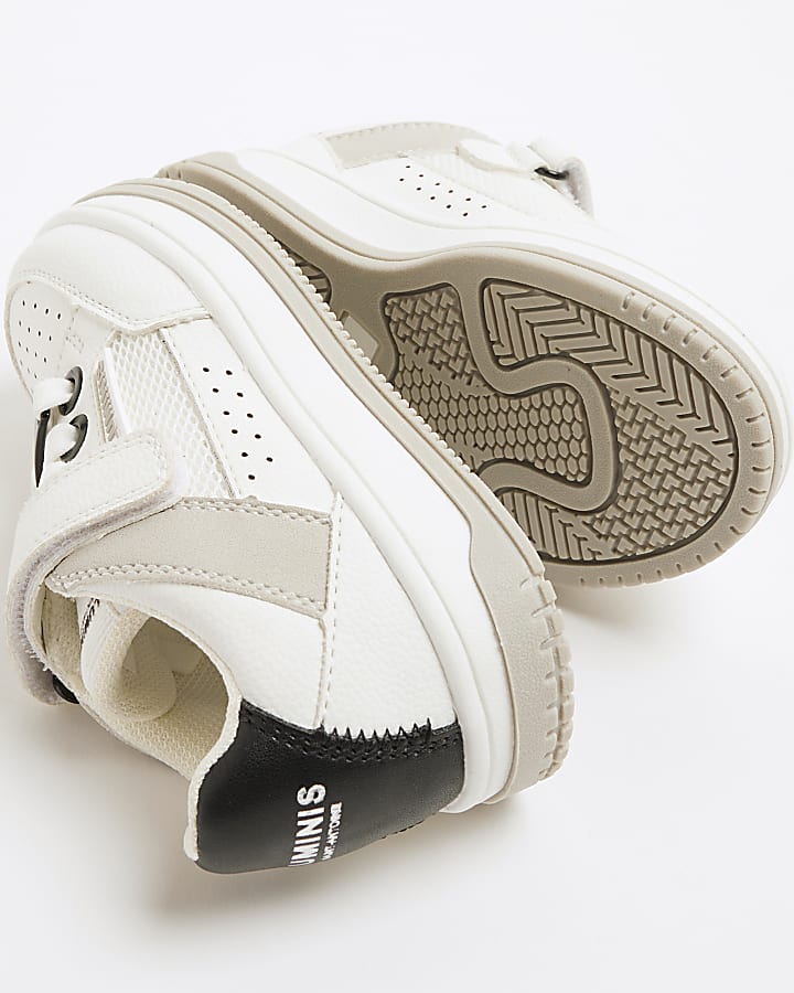 Mini Boys White Luminis Mesh Trainers