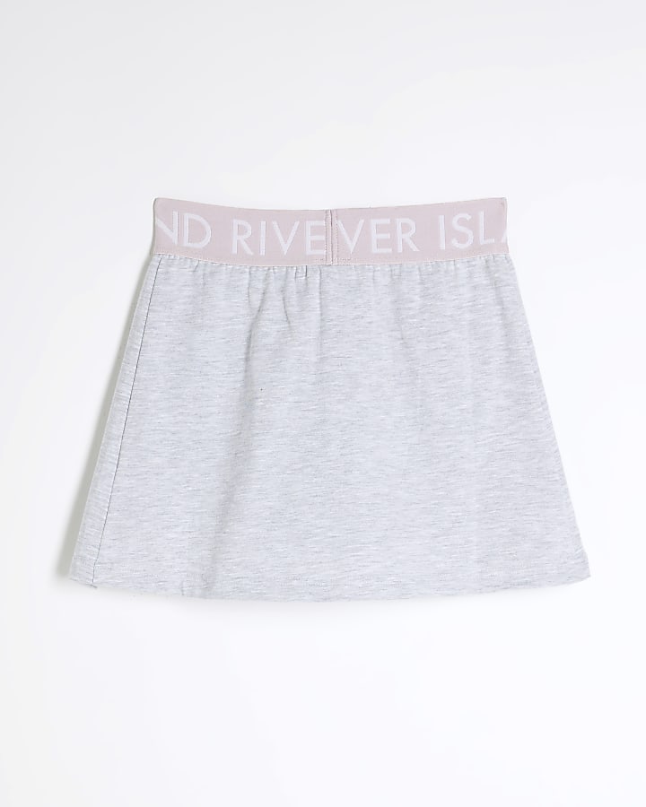 Girls Pink RI Waistband Skort