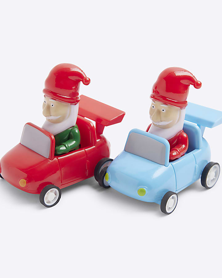 Multi Colour Christmas Gnome Car Set