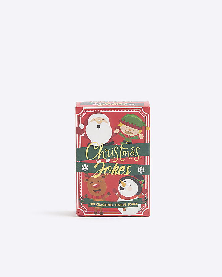 Red Christmas Jokes Cards