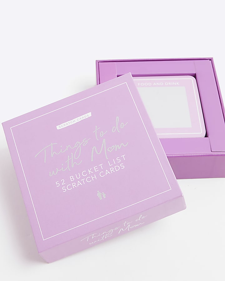 Purple Mum Bucket List Cards