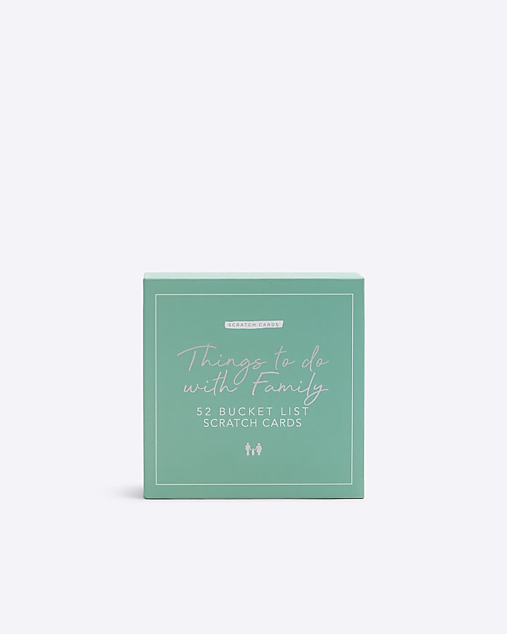 Green Family Bucket List Cards