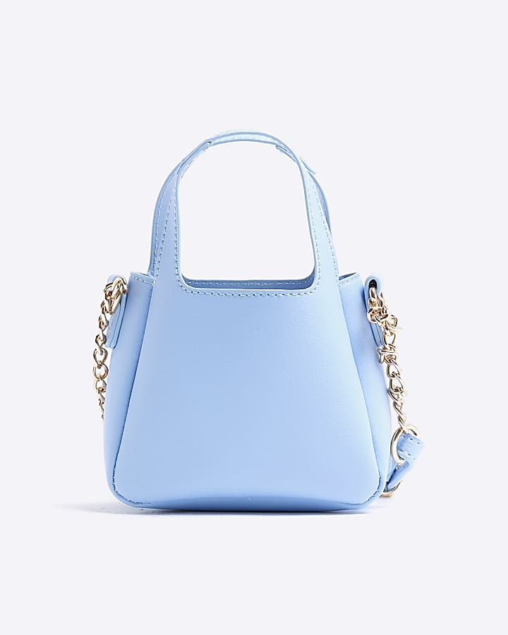 Girls Blue Mini Cross Body Tote Bag