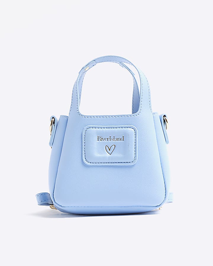 River island blue tote bag sale