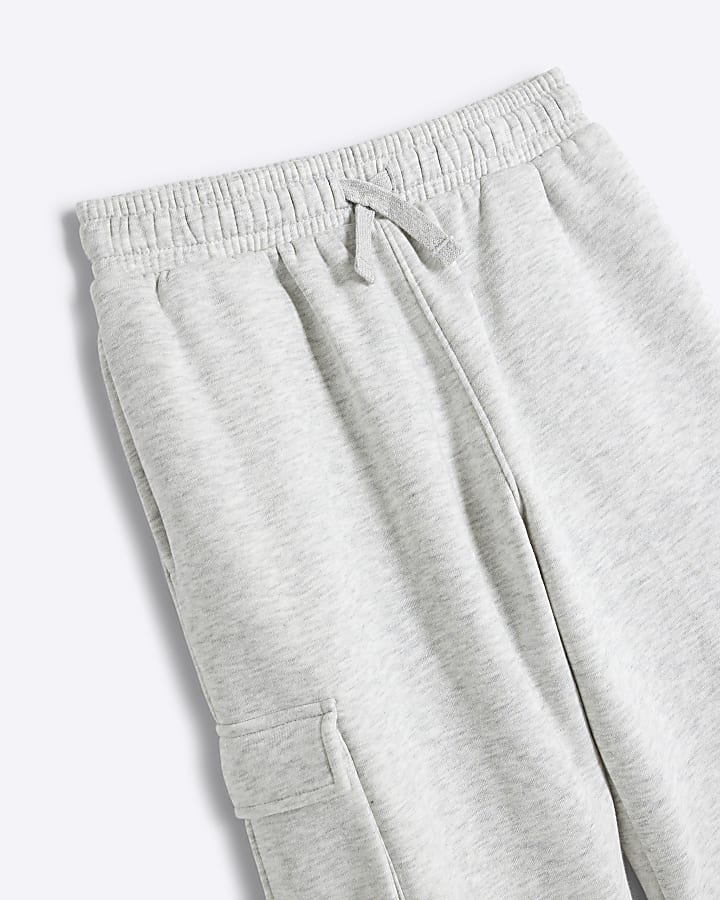 Boys Grey Cargo Joggers