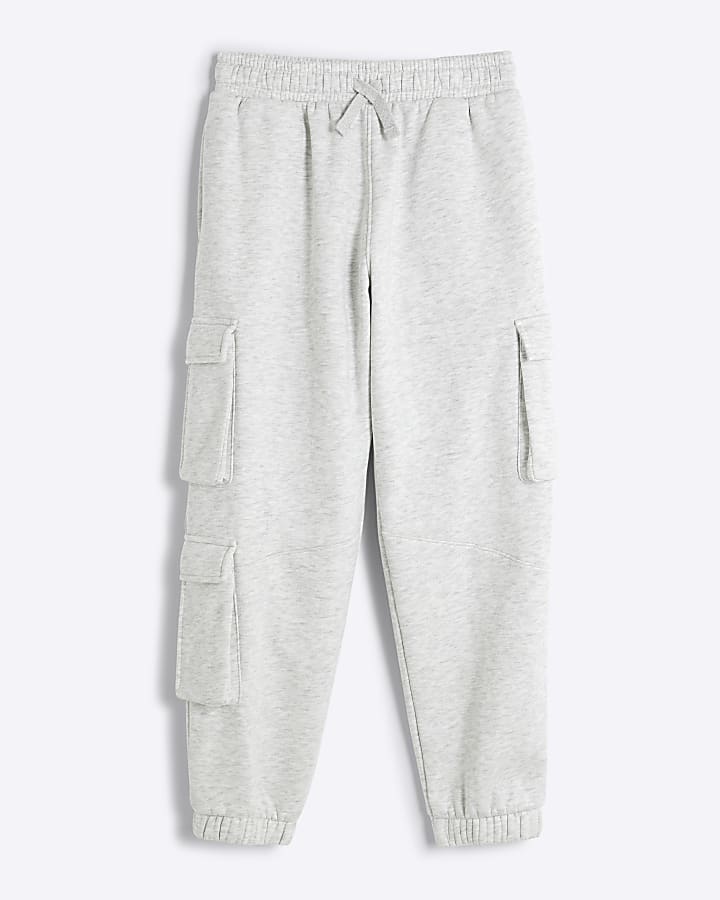 Boys Grey Cargo Joggers