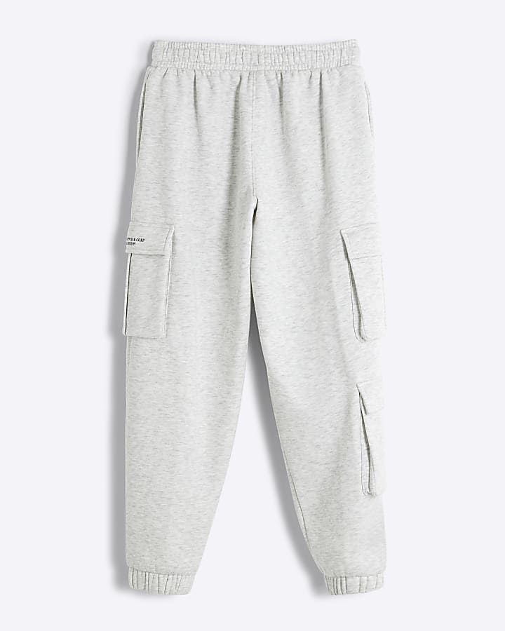 Boys Grey Cargo Joggers