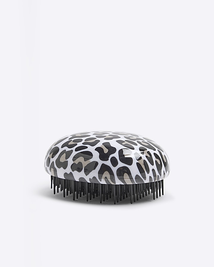 Girls Brown Leopard Print Detangling Brush