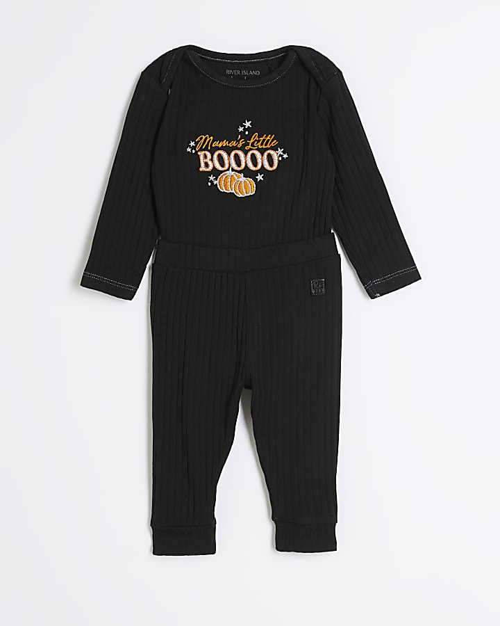 Baby Black Mamas Little Boo Halloween Set