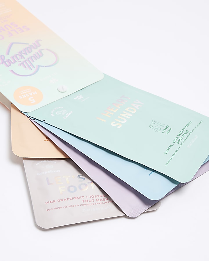 5PK Multi Colour Face Masks