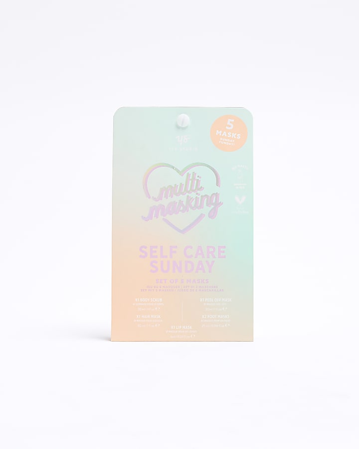 5PK Multi Colour Face Masks