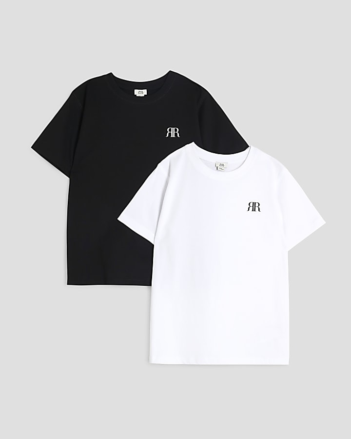 White RI t-shirt 2 pack